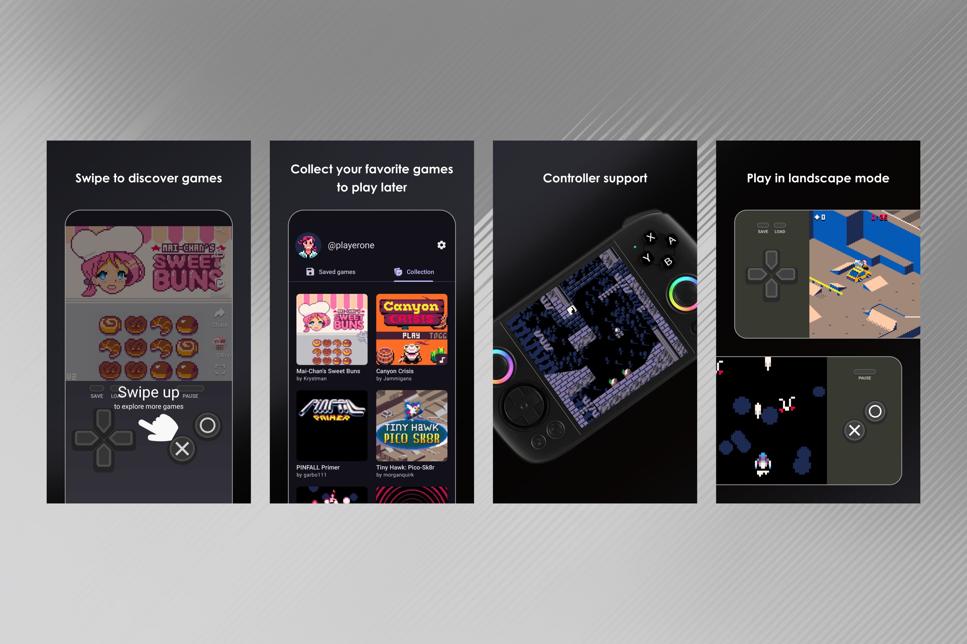 P8GO screens overview